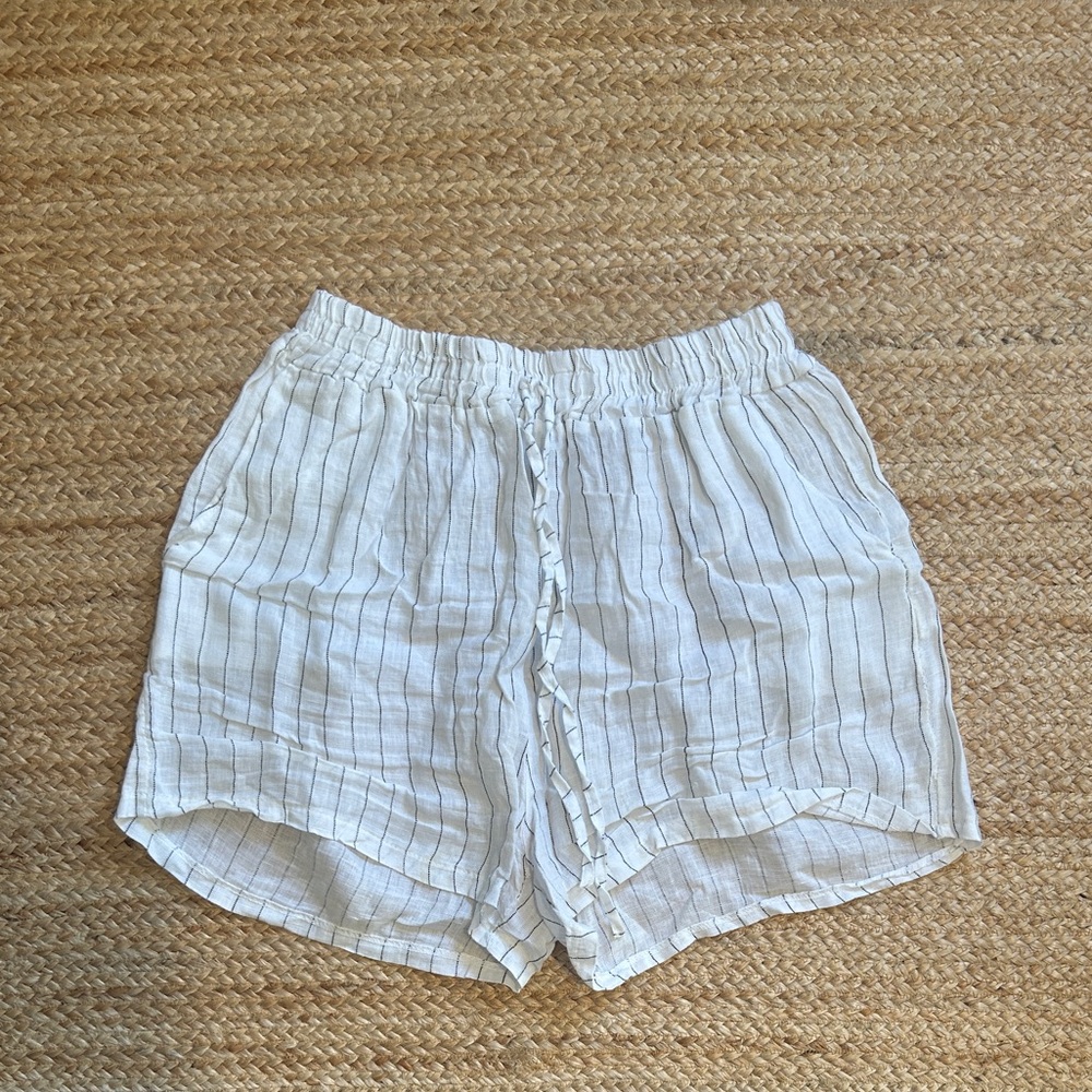 Linen Drawstring Shorts - image 1